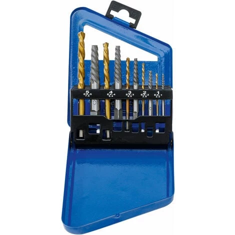 BGS TECHNIC COFFRET DE 5 EXTRACTEURS DE VIS OU GOUJONS + 5 FORETS COUPE A GAUCHE 3 BGS TECHNIC COFFRET DE 5 EXTRACTEURS DE VIS OU GOUJONS + 5 FORETS COUPE A GAUCHE