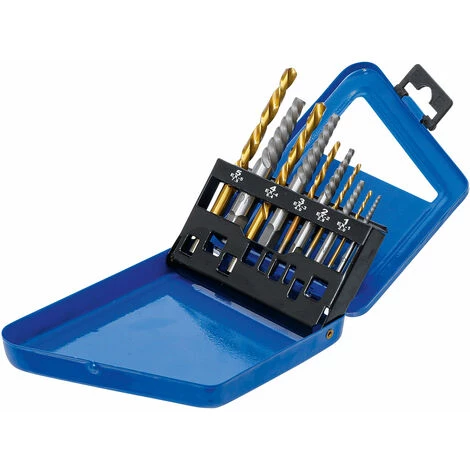 BGS TECHNIC COFFRET DE 5 EXTRACTEURS DE VIS OU GOUJONS + 5 FORETS COUPE A GAUCHE 4 BGS TECHNIC COFFRET DE 5 EXTRACTEURS DE VIS OU GOUJONS + 5 FORETS COUPE A GAUCHE – Image 2