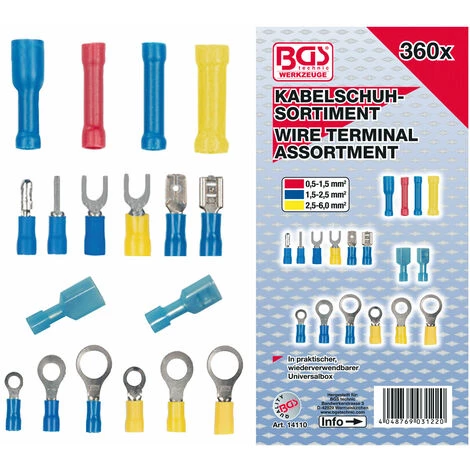 ASSORTIMENT BGS TECHNIC DE 360 COSSES ELECTRIQUES ISOLEES 3 ASSORTIMENT BGS TECHNIC DE 360 COSSES ELECTRIQUES ISOLEES