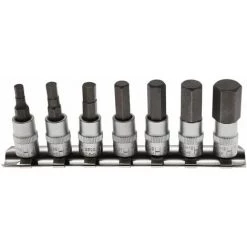 EMBOUTS CLES 6 PANS MALES BGS TECHNIC CARRE 1/4 CHROME VANADIUM