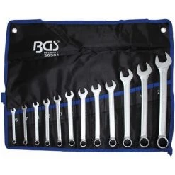 TROUSSE 12 CLES MIXTES BGS TECHNIC DE 6 à 22 Mm NORME DIN 3113 A