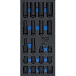 INSERT DE SERVANTE 1/3 BGS TECHNIC DOUILLES 1/2 A CHOC 6 PANS 10 à 24