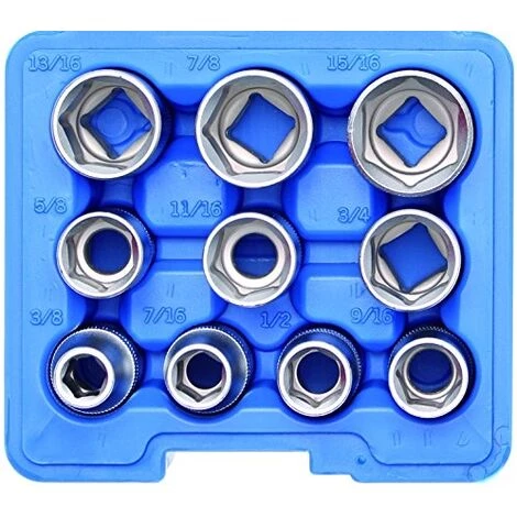 BGS TECHNIC 2434 COFFRET DE 10 DOUILLES SAE EN POUCES 3 BGS TECHNIC 2434 COFFRET DE 10 DOUILLES SAE EN POUCES