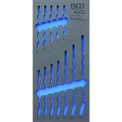 BGS TECHNIC 4082-1 TAPIS DE BGS 1/3 CHARIOT, VIDE POUR?: FIÈVRE CLÉS POLYGONALES, 6-22 MM, 12 PIÈCES
