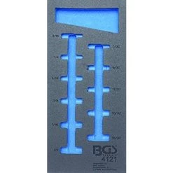 BGS TECHNIC 4121-1 BGS 1/3 CHARIOT INSERT, PROFONDEUR VIDE POUR?: DOUILLES 6,3 (1/4), EN POUCES, 11 PIÈCES