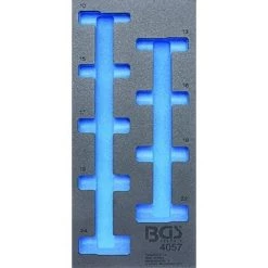 BGS TECHNIC 4057-1 INSERT BGS 1/3 CHARIOT, VIDE POUR?: DOUILLES 12,5 (1/2), 6 PANS, DE PROFONDEUR, 10-24 MM