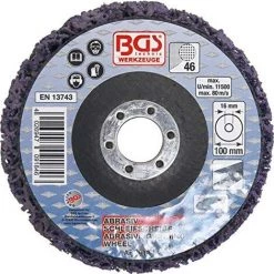 BGS TECHNIC BGS 9184 | DISQUE ABRASIF | BLEU | Ø 100 MM | PERÇAGE 16 MM