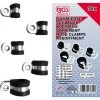 BGS TECHNIC ASSORTIMENT DE COLLIERS DE TUYAU À REVÊTEMENT CAOUTCHOUC | Ø 6 - 16 MM | 18 PIÈCES BGS 14145