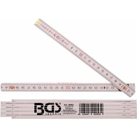 BGS TECHNIC MÈTRE PLIANT BOIS | 2 M BGS 2053 3 BGS TECHNIC MÈTRE PLIANT BOIS | 2 M BGS 2053