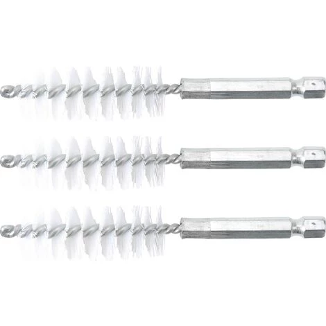BGS TECHNIC BROSSE PLATE NYLON | 17MM | 6,3MM (1/4'') | 3PIÈCES BGS 3078-17-N 3 BGS TECHNIC BROSSE PLATE NYLON | 17MM | 6,3MM (1/4'') | 3PIÈCES BGS 3078-17-N