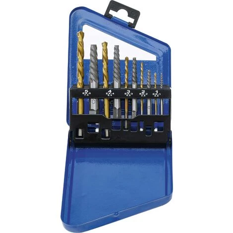 BGS TECHNIC JEU D'EXTRACTEURS DE VIS & FORETS À GAUCHE | HSS | TRAITEMENT AU NITRURE DE TITANE | 2 - 7,5MM | 10 PIÈCES BGS 6780 3 BGS TECHNIC JEU D'EXTRACTEURS DE VIS & FORETS À GAUCHE | HSS | TRAITEMENT AU NITRURE DE TITANE | 2 - 7,5MM | 10 PIÈCES BGS 6780