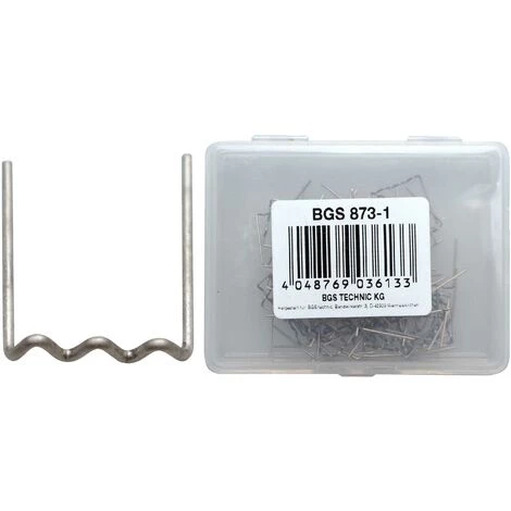 BGS TECHNIC AGRAFES DE RÉPARATION | FORME U | Ø 0,6 MM | 100 PIÈCES BGS 873-1 3 BGS TECHNIC AGRAFES DE RÉPARATION | FORME U | Ø 0,6 MM | 100 PIÈCES BGS 873-1