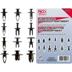 BGS TECHNIC ASSORTIMENT DE CHEVILLES D'ÉCARTEMENT POUR MAZDA, HONDA, FORD, NISSAN & VW | 240 PIÈCES BGS 9057