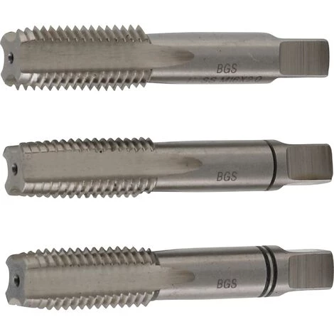 BGS TECHNIC JEU DE TARAUDS | PRÉ-TARAUD ET FILIÈRE | HSS-G | M16 X 2,0 | 3 PIÈCES BGS 928 3 BGS TECHNIC JEU DE TARAUDS | PRÉ-TARAUD ET FILIÈRE | HSS-G | M16 X 2,0 | 3 PIÈCES BGS 928