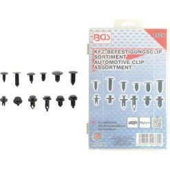 BGS TECHNIC ASSORTIMENT DE CLIPS SAPIN PLASTIQUES | UNIVERSELS | 192 PIÈCES BGS 9780