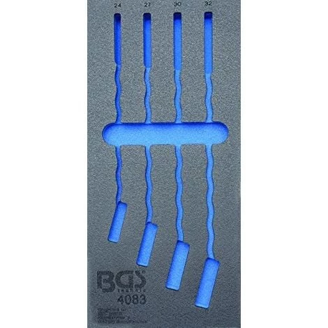 BGS TECHNIC 4083-1 BGS 1/3 CHARIOT INSERT, VIDE POUR?: BAGUE CLÉ PLATE 24-32 MM, 4 PIÈCES 3 BGS TECHNIC 4083-1 BGS 1/3 CHARIOT INSERT, VIDE POUR?: BAGUE CLÉ PLATE 24-32 MM, 4 PIÈCES