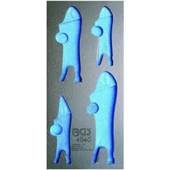 BGS TECHNIC 4040-1 INSERT BGS 1/3 CHARIOT, VIDE POUR?: GRIP PINCES, 4 PIÈCES