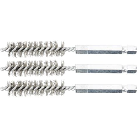 BGS TECHNIC BROSSE EN ACIER | 12MM | 6,3MM (1/4'') | 3PIÈCES BGS 3078-12-S 3 BGS TECHNIC BROSSE EN ACIER | 12MM | 6,3MM (1/4'') | 3PIÈCES BGS 3078-12-S