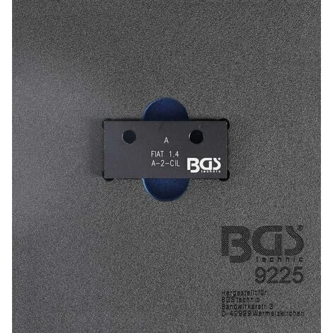BGS TECHNIC INSERT DE SERVANTE D'ATELIER 1/6 : BLOC D'OUTIL DE CALAGE D'ARBRE À CAME | POUR FIAT, LANCIA 1.4 12V BGS 9225 3 BGS TECHNIC INSERT DE SERVANTE D'ATELIER 1/6 : BLOC D'OUTIL DE CALAGE D'ARBRE À CAME | POUR FIAT, LANCIA 1.4 12V BGS 9225