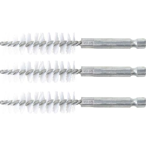 BGS TECHNIC BROSSE PLATE NYLON | 15MM | 6,3MM (1/4'') | 3PIÈCES BGS 3078-15-N 3 BGS TECHNIC BROSSE PLATE NYLON | 15MM | 6,3MM (1/4'') | 3PIÈCES BGS 3078-15-N