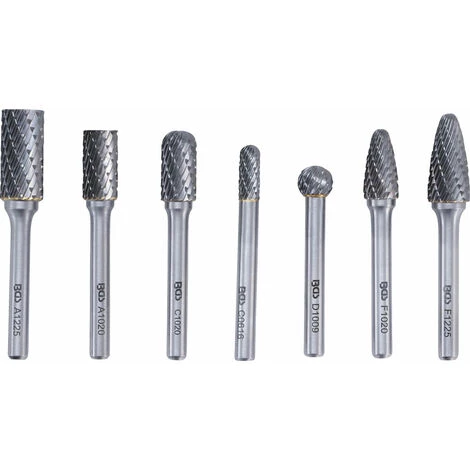 BGS TECHNIC BGS FRAISES CARBURE DE TUNGSTENE ASSORTIMENT DE 7 FRAISES 3 BGS TECHNIC BGS FRAISES CARBURE DE TUNGSTENE ASSORTIMENT DE 7 FRAISES