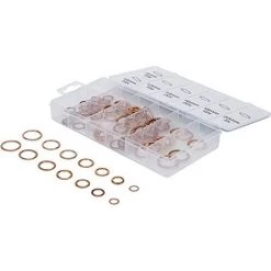 BGS TECHNIC BGS 9313 | ASSORTIMENT DE JOINTS TORIQUES | CUIVRE | Ø 6 - 20 MM | 95 PIÈCES