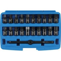 JEU DE CLES BGS TECHNIC POUR BOUCHON DE VIDANGE CARRE 3/8 - 21 PCS