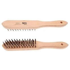 BGS TECHNIC BGS 3073 | BROSSE À MAIN AVEC MANCHE | FIL D'ACIER | 5 RANGÉES | 300 MM