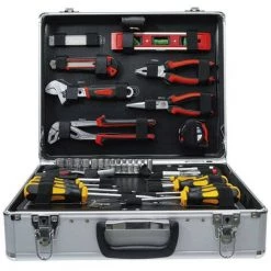 BGS TECHNIC Caisse à Outils BGS - Mallette Aluminium - 129 Pcs - 2204 -BGS TECHNIC Soldes 32378097 5