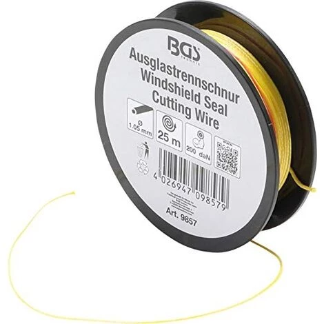 BGS TECHNIC BGS 9857 | CORDE DÉPOSE PAREBRISE | 25 M | 200 DAN 3 BGS TECHNIC BGS 9857 | CORDE DÉPOSE PAREBRISE | 25 M | 200 DAN
