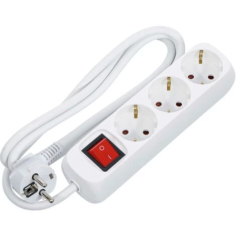 BGS TECHNIC BARRE DE PRISES DE COURANT | TRIPLE AVEC COMMUTATEUR | CORDON DE 1,4M | 3 X 1,5MM² | IP20 BGS 3371 3 BGS TECHNIC BARRE DE PRISES DE COURANT | TRIPLE AVEC COMMUTATEUR | CORDON DE 1,4M | 3 X 1,5MM² | IP20 BGS 3371