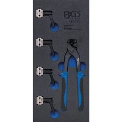 BGS TECHNIC Kit De Cintrage De Tuyaux De Freins Avec Colliers 4,75 + 6 Mm