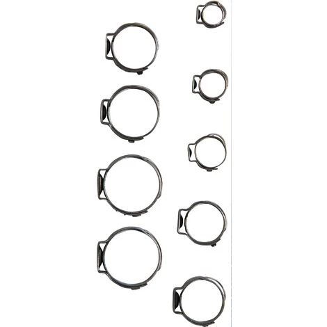 BGS Technic Assortiment De Colliers De Tuyau à Revêtement En Acier Inoxydable | Ø 5,8 - 21 Mm | 170 Pièces 3 BGS Technic Assortiment De Colliers De Tuyau à Revêtement En Acier Inoxydable | Ø 5,8 - 21 Mm | 170 Pièces