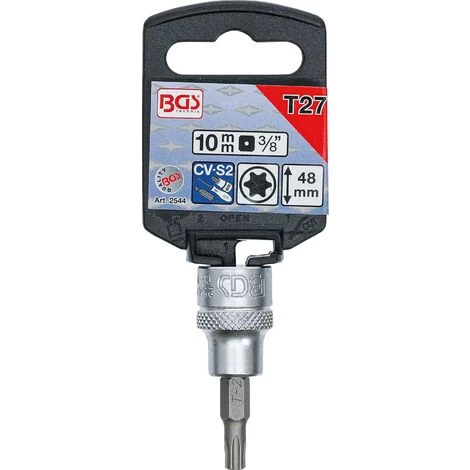 BGS Technic Douille à Embouts | 10 Mm (3/8") | Profil T (pour Torx) T27 4 BGS Technic Douille à Embouts | 10 Mm (3/8") | Profil T (pour Torx) T27 â Image 2