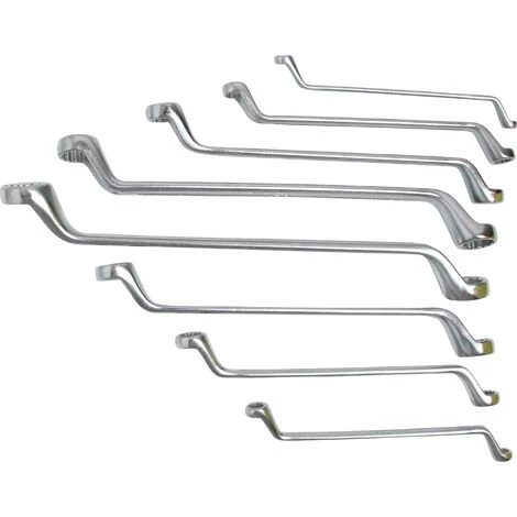 BGS Technic Jeu De Clés à œil Doubles | Contre-coudées | 6 X 7 - 20 X 22 Mm | 8 Pièces 4 BGS Technic Jeu De Clés à œil Doubles | Contre-coudées | 6 X 7 - 20 X 22 Mm | 8 Pièces – Image 2