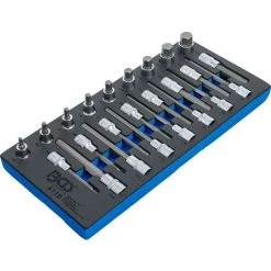 BGS Technic Insert De Servante D’atelier 1/3: Jeu De Douilles à Embouts | 12,5 Mm (1/2") | Six Pans Intérieurs | 24 Pièces -BGS TECHNIC Soldes 38345465 2