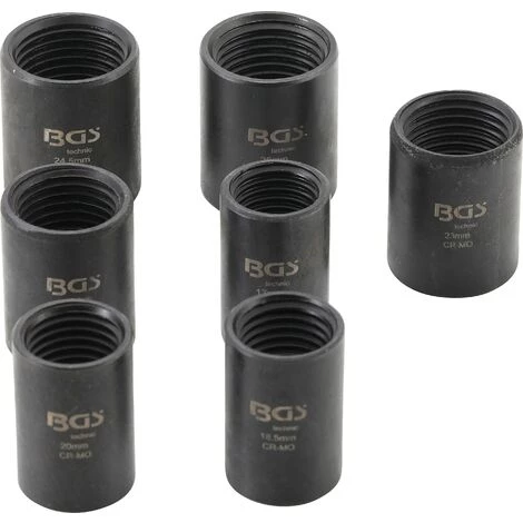 BGS Technic Jeu De Douilles Spiralées/extracteur De Vis | 12,5 Mm (1/2") | 17 - 26 Mm | 7 Pièces 5 BGS Technic Jeu De Douilles Spiralées/extracteur De Vis | 12,5 Mm (1/2") | 17 - 26 Mm | 7 Pièces – Image 3