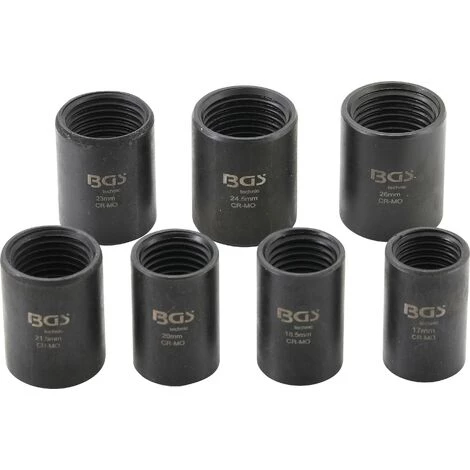 BGS Technic Jeu De Douilles Spiralées/extracteur De Vis | 12,5 Mm (1/2") | 17 - 26 Mm | 7 Pièces 6 BGS Technic Jeu De Douilles Spiralées/extracteur De Vis | 12,5 Mm (1/2") | 17 - 26 Mm | 7 Pièces – Image 4