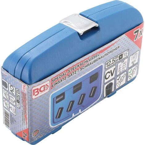 BGS Technic Jeu De Douilles Spiralées/extracteur De Vis | 12,5 Mm (1/2") | 17 - 26 Mm | 7 Pièces 7 BGS Technic Jeu De Douilles Spiralées/extracteur De Vis | 12,5 Mm (1/2") | 17 - 26 Mm | 7 Pièces – Image 5