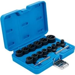 BGS Technic Jeu De Douilles Spiralées/extracteur De Vis | 12,5 Mm (1/2") | 8 - 27 Mm | 16 Pièces -BGS TECHNIC Soldes 38345987 2
