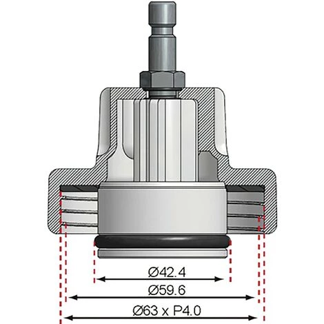 BGS Technic Adaptateur No 13 Pour Art. 8027, 8098 | Pour Chrysler, Mercedes-Benz 6 BGS Technic Adaptateur No 13 Pour Art. 8027, 8098 | Pour Chrysler, Mercedes-Benz – Image 4