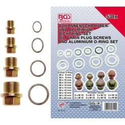 BGS Technic Assortiment De Bouchons De Vidange Et Joints Alu | 534 Pièces