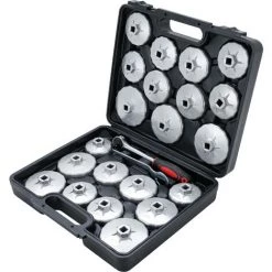 BGS Technic Jeu De Douilles à Filtres (cloches) à Huile | Fonte D’aluminium | 12,5 mm (1/2") | 23 pièces -BGS TECHNIC Soldes 38347084 3