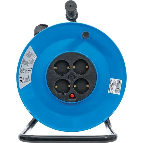 BGS Technic Enrouleur De Câble | 50 m | 3 X 1,5 Mm² | 4 Prises De Courant | IP 20 | 3000 W 4 BGS Technic Enrouleur De Câble | 50 m | 3 X 1,5 Mm² | 4 Prises De Courant | IP 20 | 3000 W – Image 2