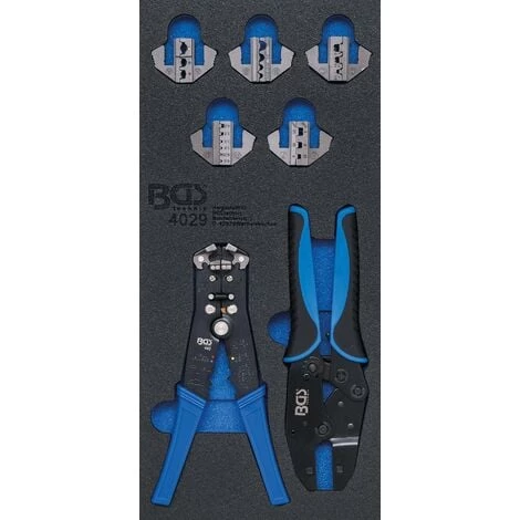 BGS Technic Insert De Servante D'atelier 1/3 : Pince à Sertir Et à Dénuder | 7 Pièces 3 BGS Technic Insert De Servante D'atelier 1/3 : Pince à Sertir Et à Dénuder | 7 Pièces