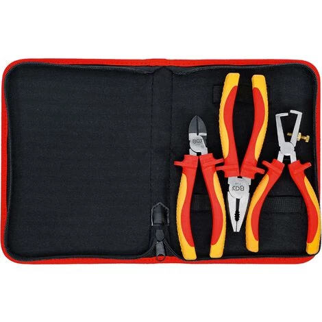 BGS Technic Jeu De Pinces VDE | 3 Pièces 3 BGS Technic Jeu De Pinces VDE | 3 Pièces