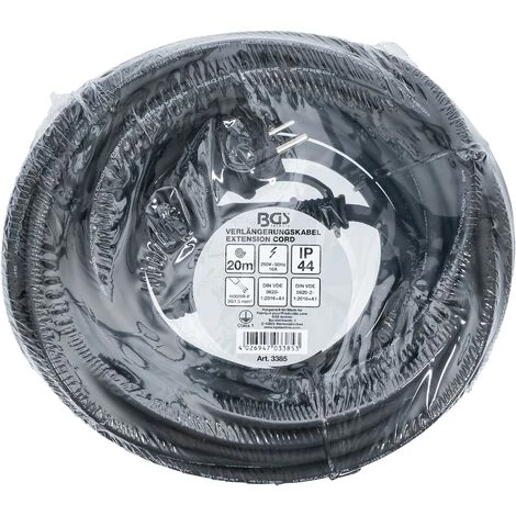 BGS Technic Câble De Rallonge | 20 m | 3 X 1,5 mm² | IP 44 5 BGS Technic Câble De Rallonge | 20 m | 3 X 1,5 mm² | IP 44 – Image 3