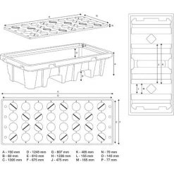BGS Technic Bac De Collecte D’huile | Avec Grille | Pour 2 fûts De 200 l 7 BGS Technic Bac De Collecte D’huile | Avec Grille | Pour 2 fûts De 200 l -BGS TECHNIC Soldes 38348107 3