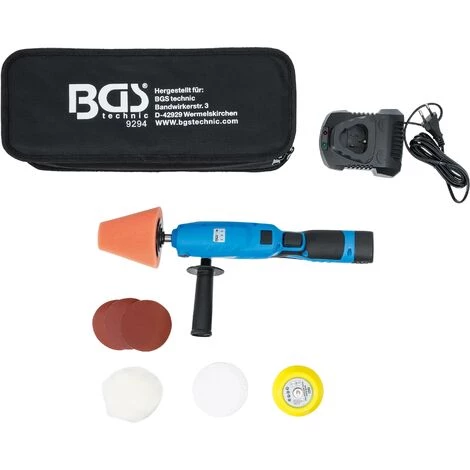 BGS Technic Jeu De Mini Polisseuses Sur Batterie | Maxi. 3000 tr/min | 10,8 V | 2,0 Ah 4 BGS Technic Jeu De Mini Polisseuses Sur Batterie | Maxi. 3000 tr/min | 10,8 V | 2,0 Ah – Image 2