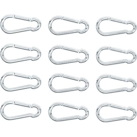 BGS Technic Assortiment De Crochets Mousquetons | 5 X 50 mm | 12 pièces 4 BGS Technic Assortiment De Crochets Mousquetons | 5 X 50 mm | 12 pièces â Image 2